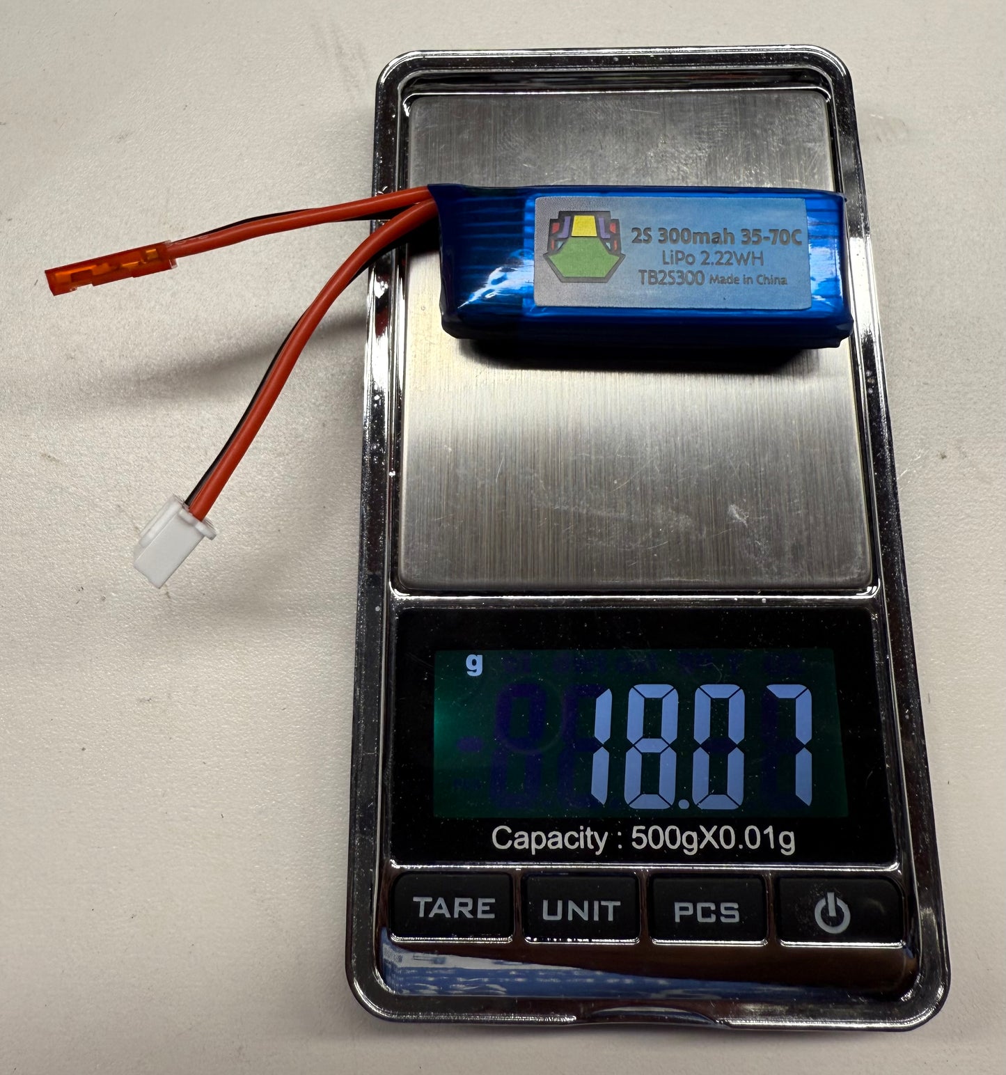 2S 300mah Turnabot Budget Lipo Battery