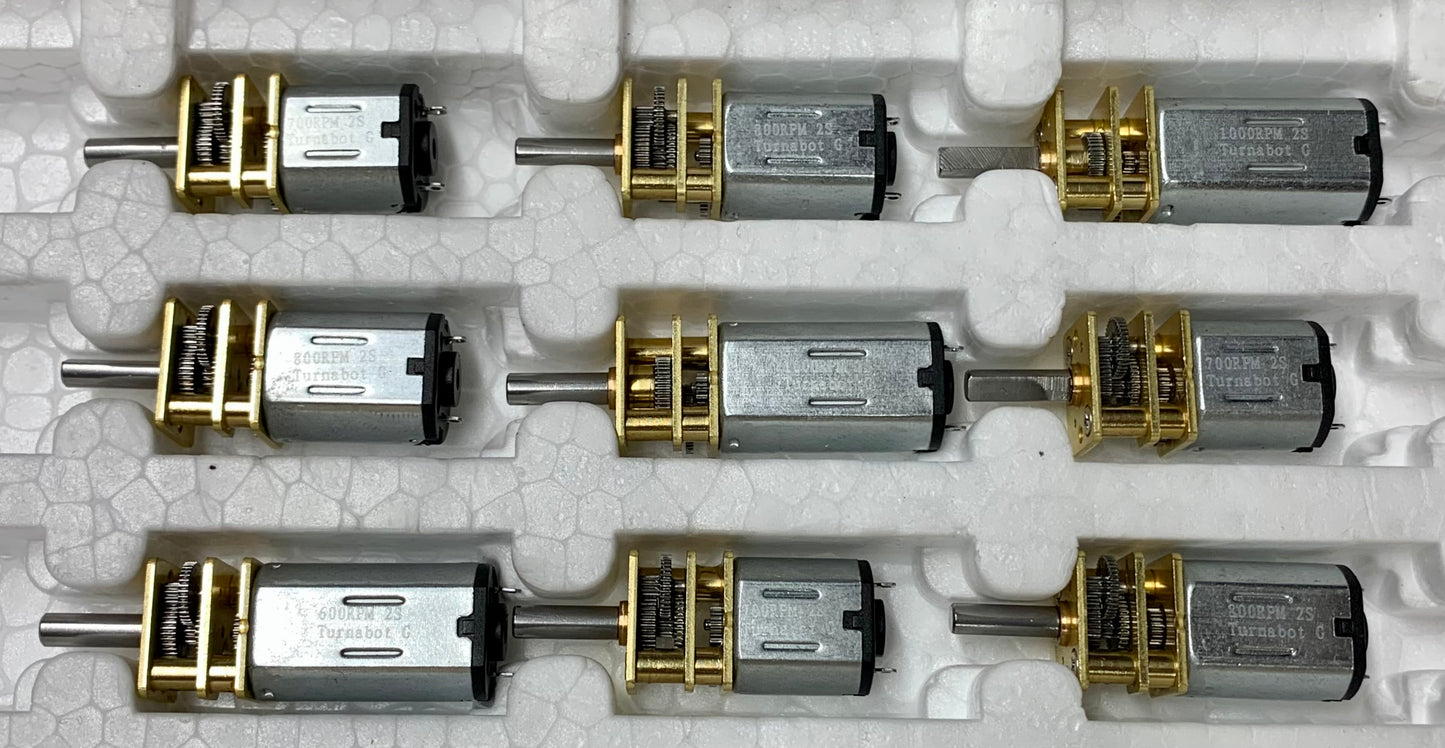 High-Power N10, N20, and N30 motors - 600 to 3600 rpm on 2S