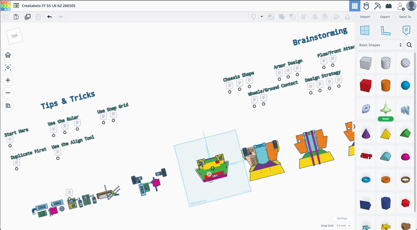 Creatabot 1/2 lb Combat Robotics Kit - DIY Robot Starter Kit with Chassis, Motors, Weapons, & Controller