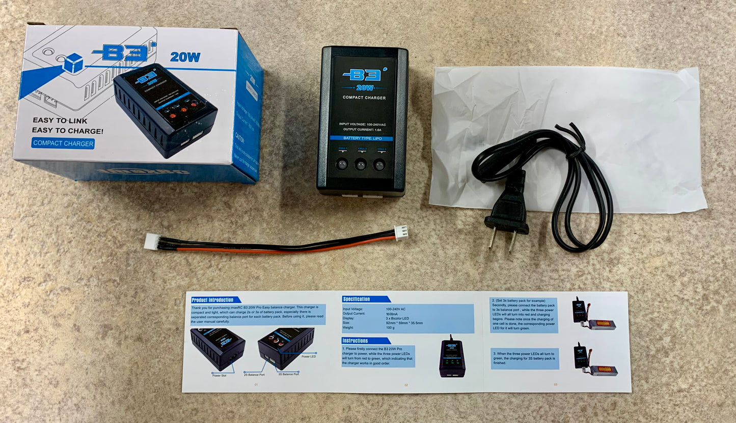 2S and 3S 20 WATT Lipo Charger