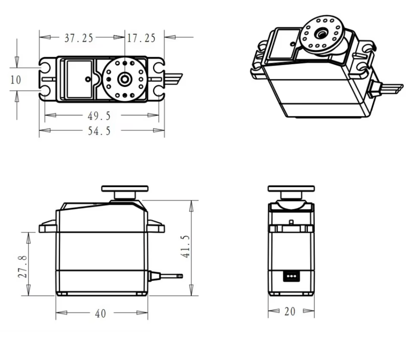 Turnabot DS3339MG Servo