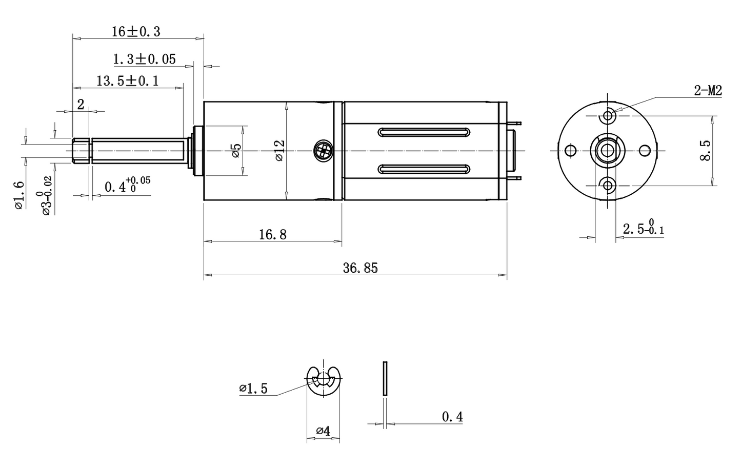 Planetary Gearbox High-Power N10, N20, and N30 motors