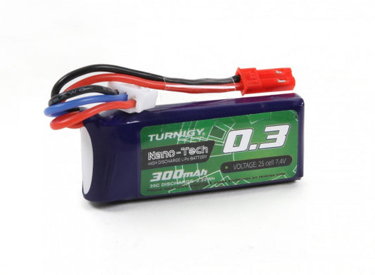 2S 300MAH Lipo Battery - Turnigy Flatter Packs
